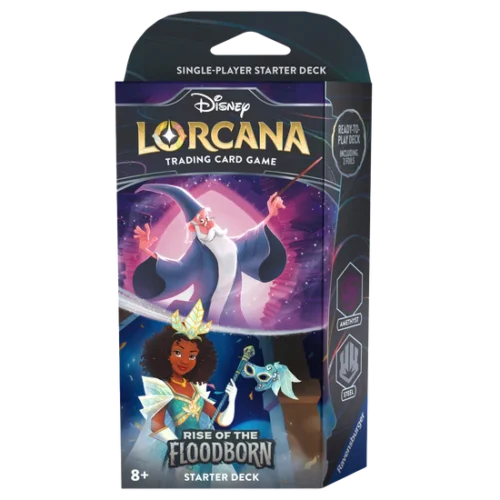 Disney Lorcana TCG - Rise of the Floodborn Starter Deck - Amethyst and Steel