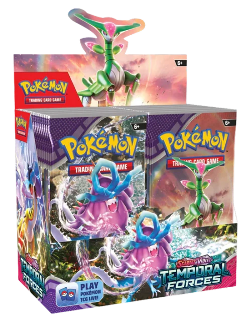 Pokémon TCG: Scarlet & Violet 5 Temporal Forces Booster Display