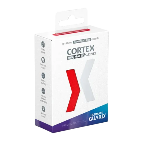 Ultimate Guard Cortex Sleeves Standard Size - Matte Red (100)