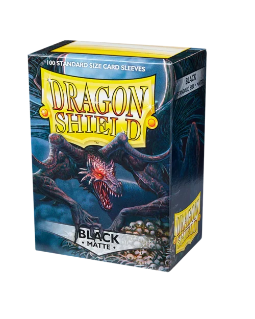 Dragon Shield Matte Sleeves - Black (100 Sleeves)