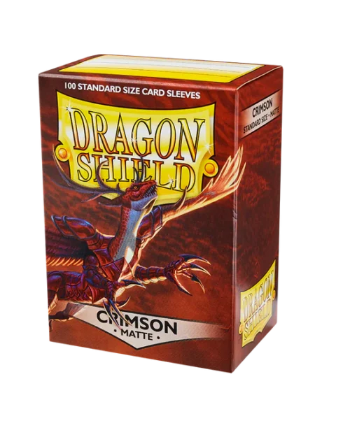 Dragon Shield Matte Sleeves - Crimson (100 Sleeves)