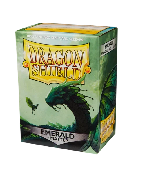 Dragon Shield Matte Sleeves - Emerald (100 Sleeves)