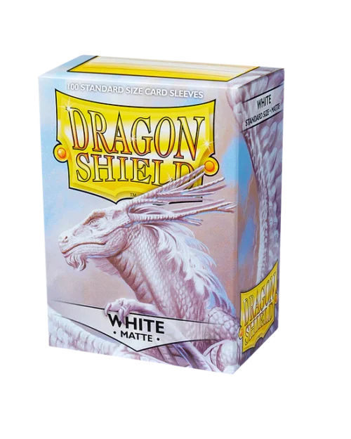 Dragon Shield Matte Sleeves - White (100 Sleeves)