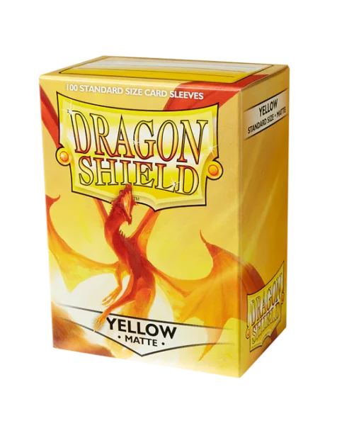Dragon Shield Matte Sleeves - Yellow (100 Sleeves)