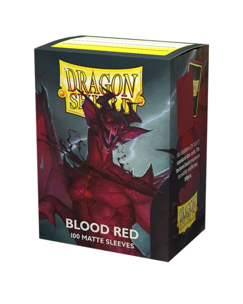 Dragon Shield Matte Sleeves - Blood Red (100 Sleeves)