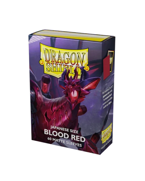 Dragon Shield Japanese Matte Sleeves - Blood Red (60 Sleeves)
