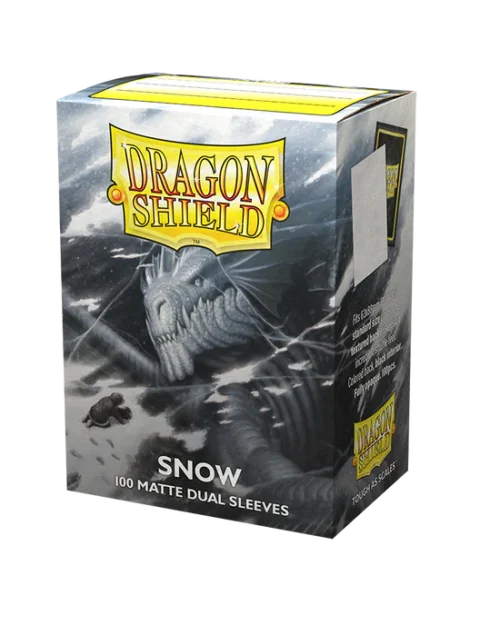 Dragon Shield Dual Matte Sleeves - Snow (100 Sleeves)