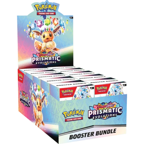 Pokemon Scarlet & Violet - Prismatic Evolutions Booster Bundle Display