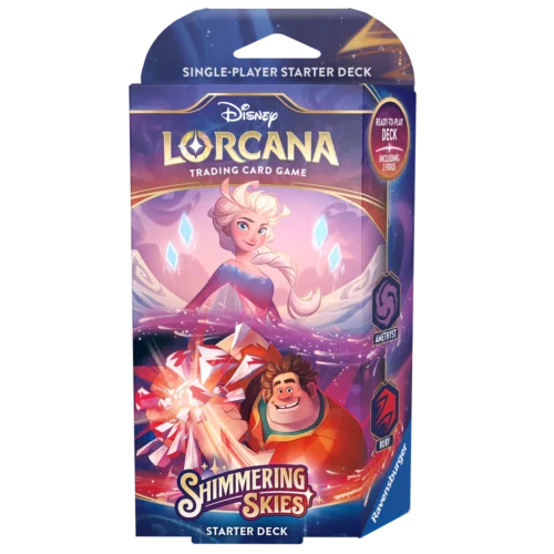 Disney Lorcana TCG - Shimmering Skies Starter Deck - Amethyst and Ruby