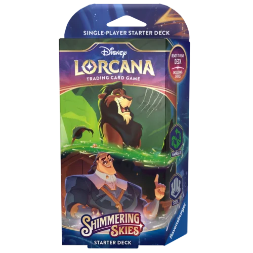 Disney Lorcana TCG - Shimmering Skies Starter Deck - Emerald and Steel