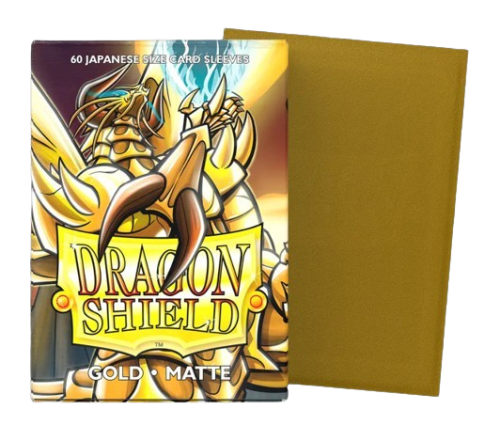 Gold - Matte Sleeves - Japanese Size