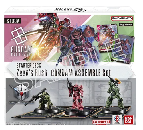 Gundam Card Game – Gundam Assemble Starter Deck Zeon’s Rush (ST03A) – EN