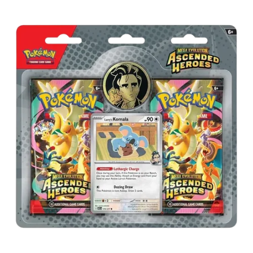 Pokémon TCG: Mega Evolution - Ascended Heroes 2-Pack Blisters - Larry's Komala