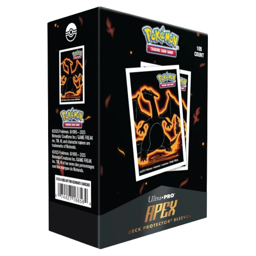Ultra Pro Apex Deck Protectors - Pokemon Neon Kanto - Charizard (105ct)