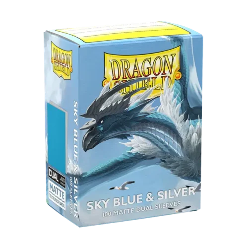 Sky Blue & Silver - Matte Dual Sleeves