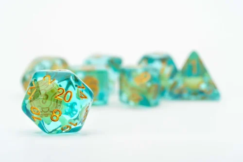 Turtle Dice 16mm Resin Poly Dice Set