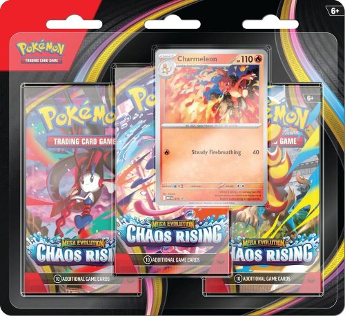 Pokémon TCG: Mega Evolution - Chaos Rising 3-pack blister - Charmeleon